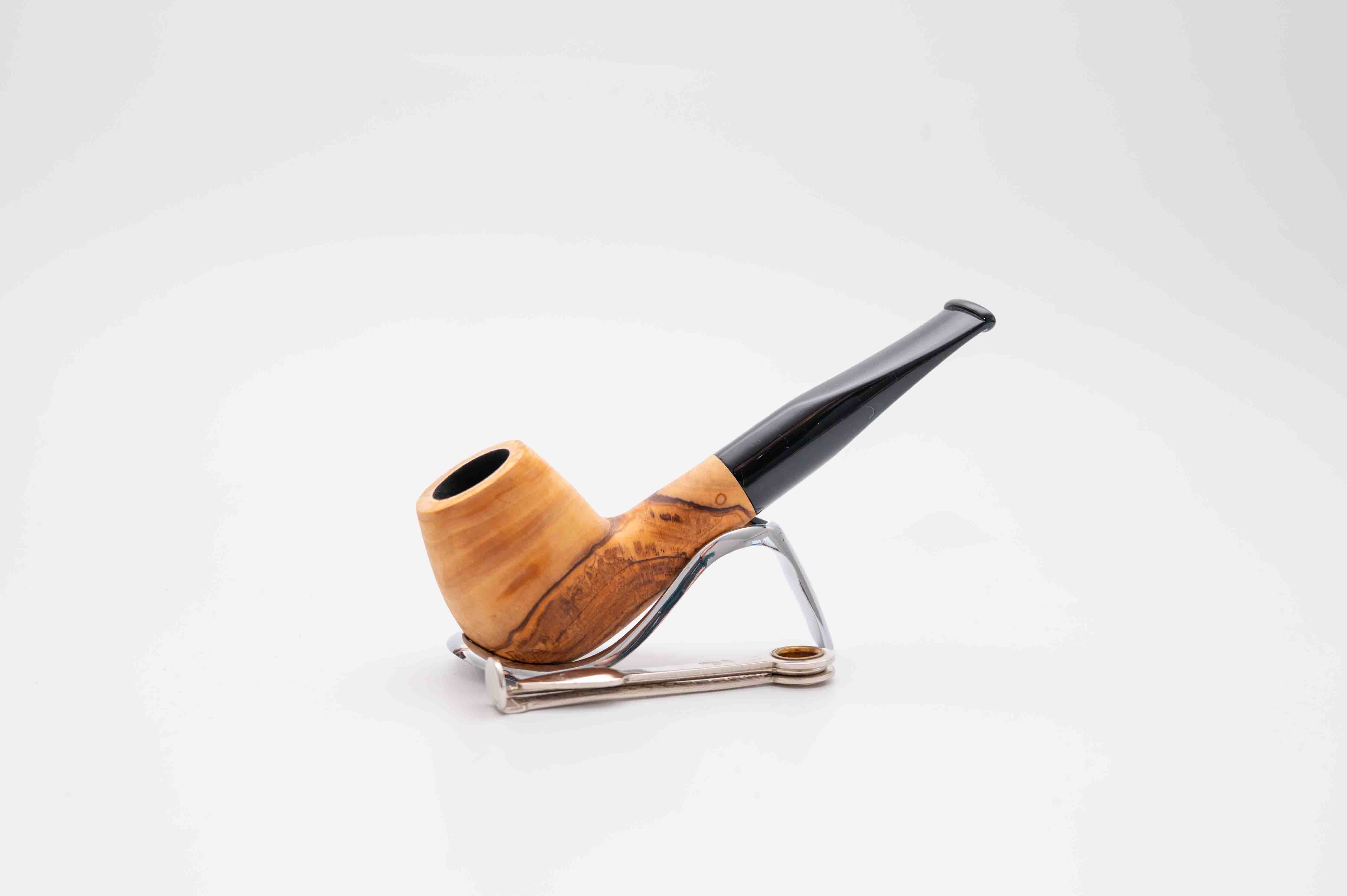 Padonio olivafa pipa 9mm filterrel - egyenes szárral - billiard forma